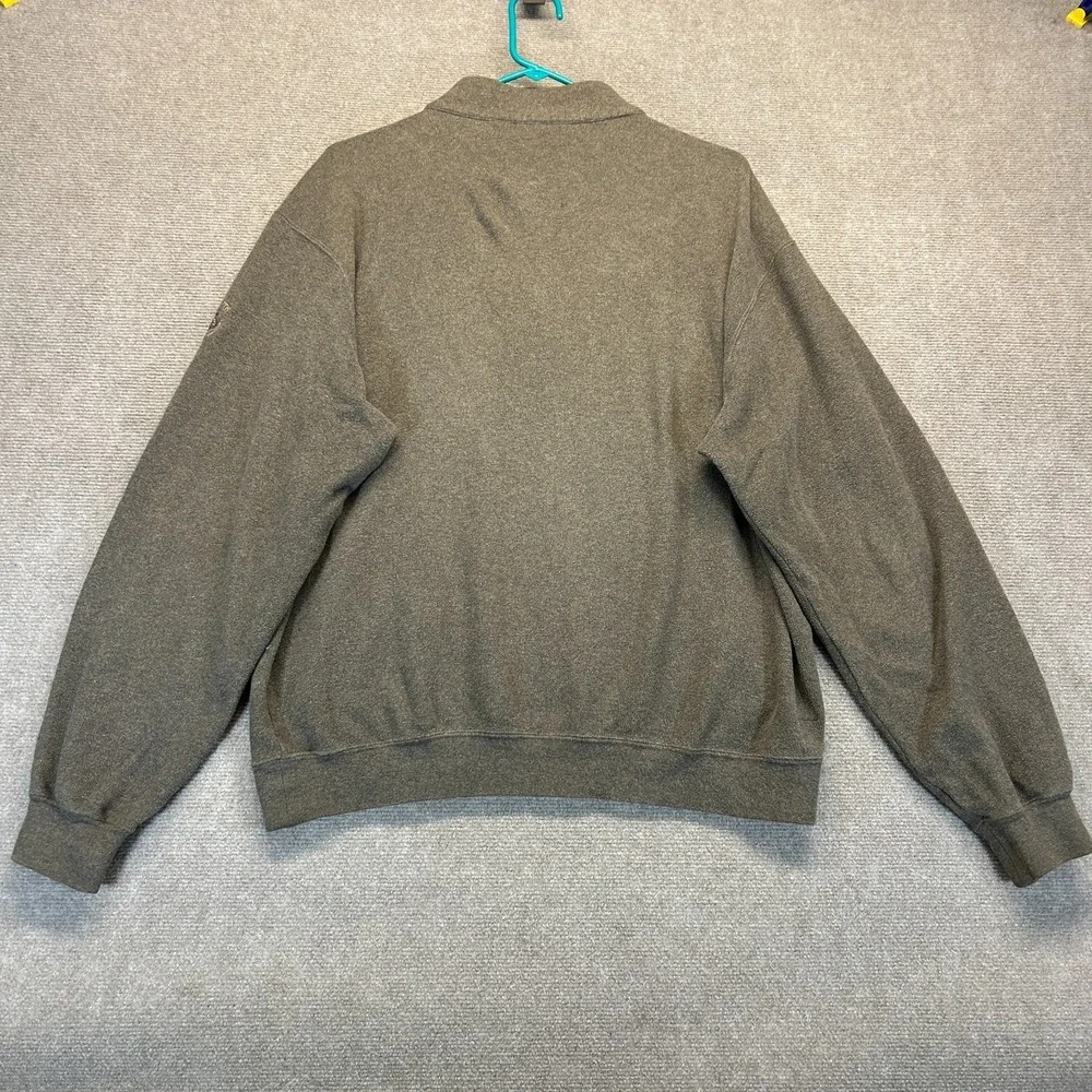 Forsyth Country Club Peter Millar 1/4 Zip Men's Large Brown Pullover Mock Golf